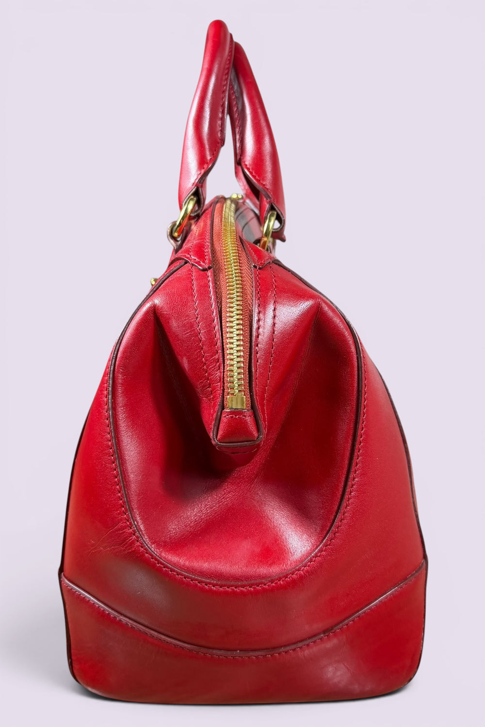 Ralph Lauren Red Leather Stirrup Bag | American Secondhand