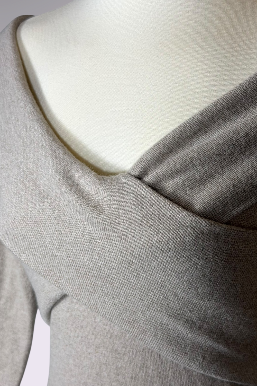 Ralph Lauren Cashmere Blend Off Shoulder Midi Dress | American Secondhand