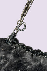 Anteprima Black Fur and Wire Shoulder Bag | Japanese Secondhand