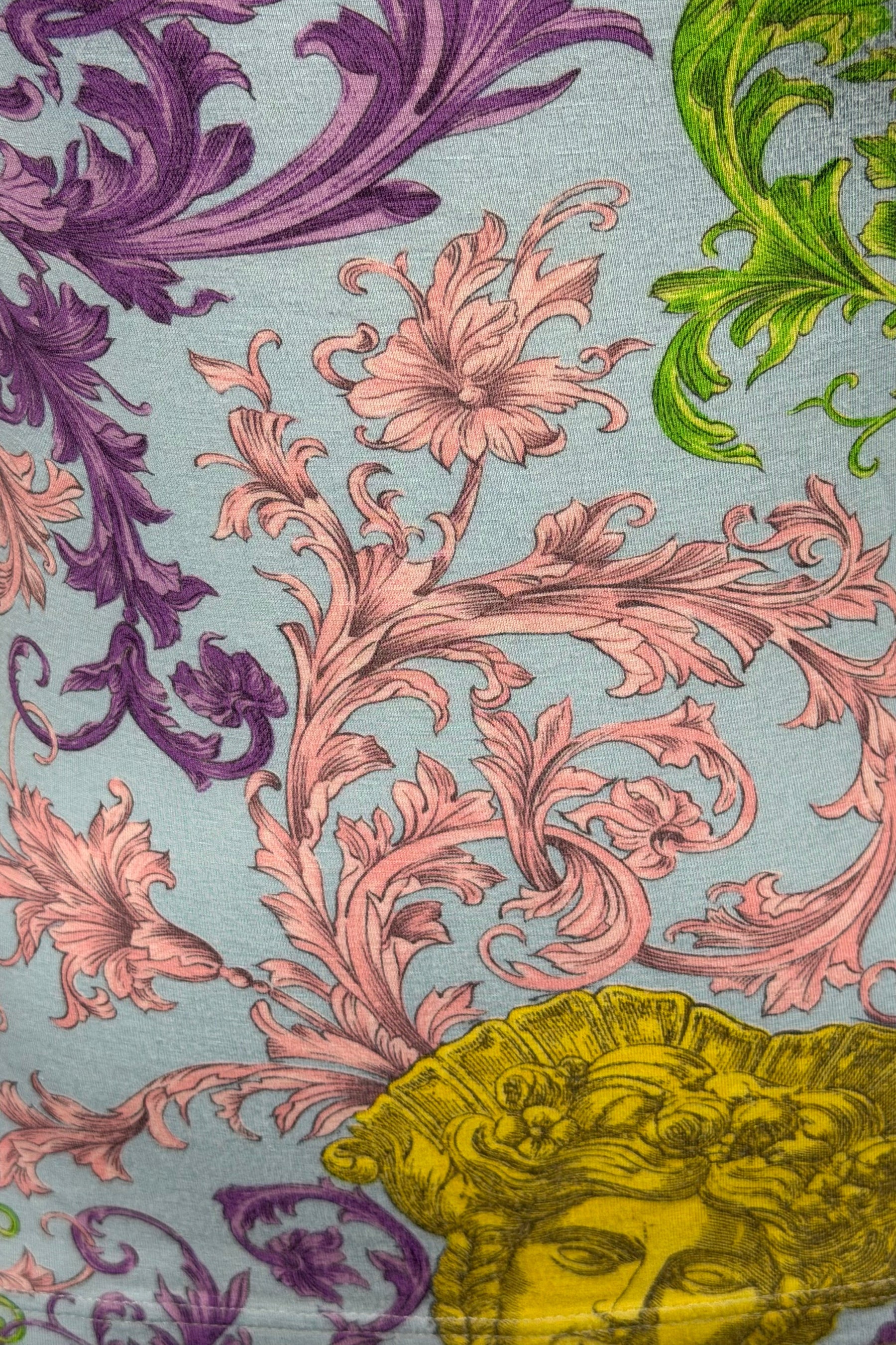 Versace Jeans Couture Baroque Medusa Print Top | Italian Vintage