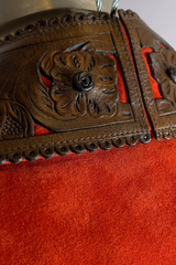 COMING SOON: Ralph Lauren Purple Label Red Suede Leather Appliqué Jacket | American Vintage