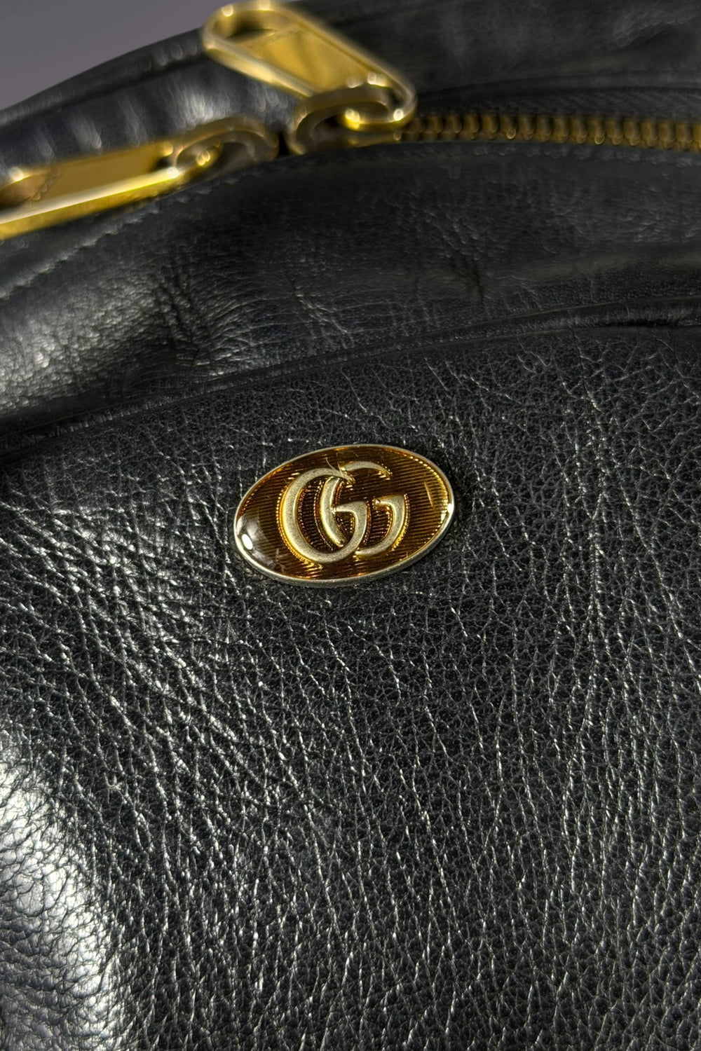 Gucci Black Leather Basketball Bag | Italian Designer Secondhand