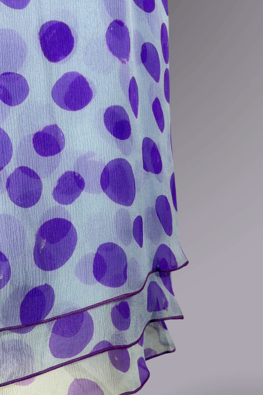 Giorgio Armani Silk Polka Dot One Shoulder Top and Scarf | Italian Secondhand