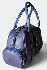 COMING SOON: LANCEL PURPLE LIZARD-EMBOSSED LEATHER BOWLER BAG | FRENCH SECONDHAND
