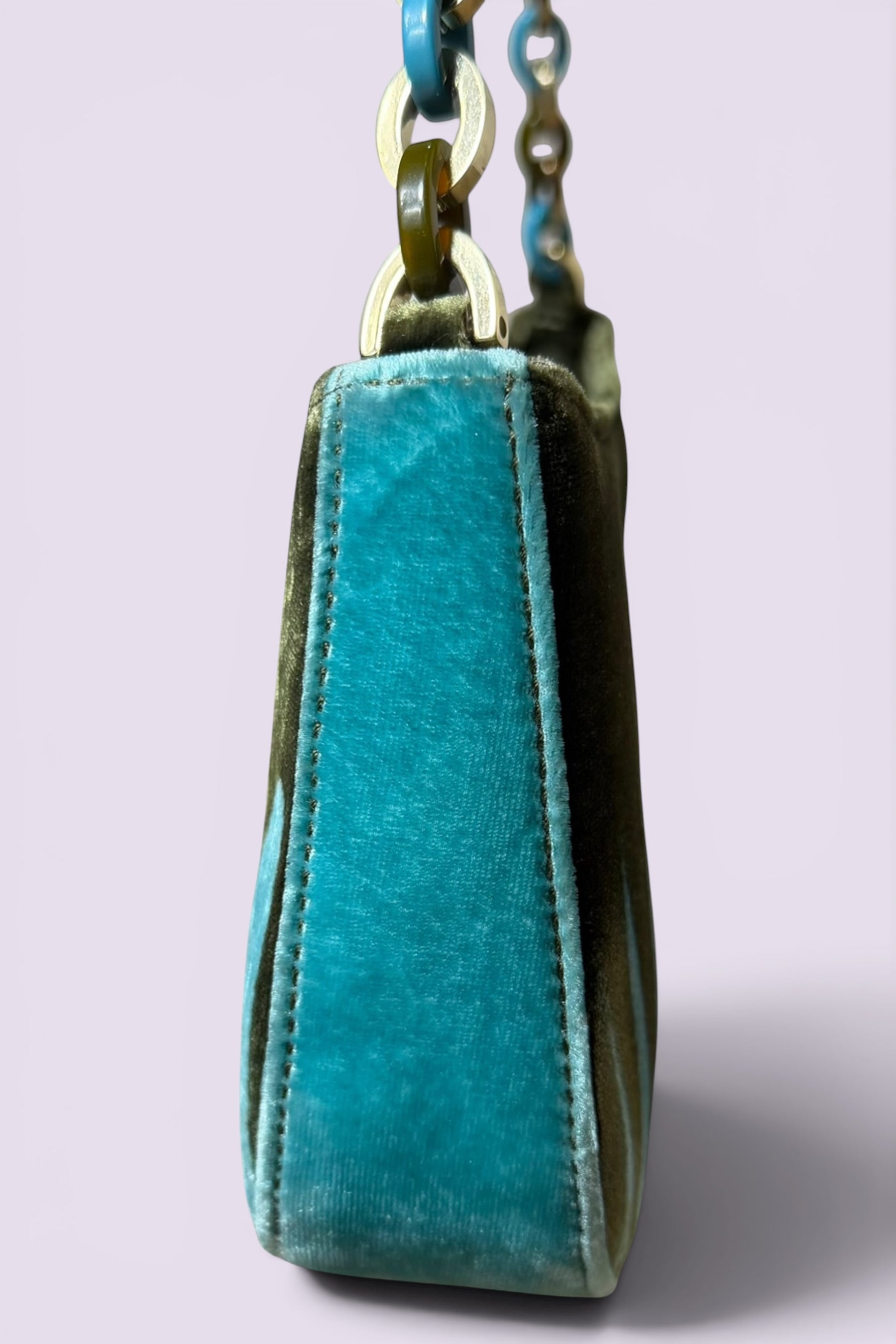 Salvatore Ferragamo Velvet Shoulder Bag | Italian Vintage