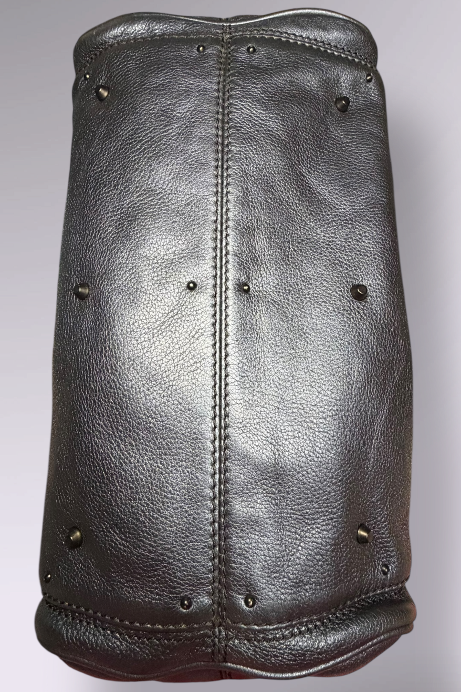 Chloé Paddington Metallic Blue Leather Bag | French Designer Secondhand