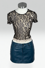 COMING SOON: D&G LEOPARD PRINT MESH BABY TEE