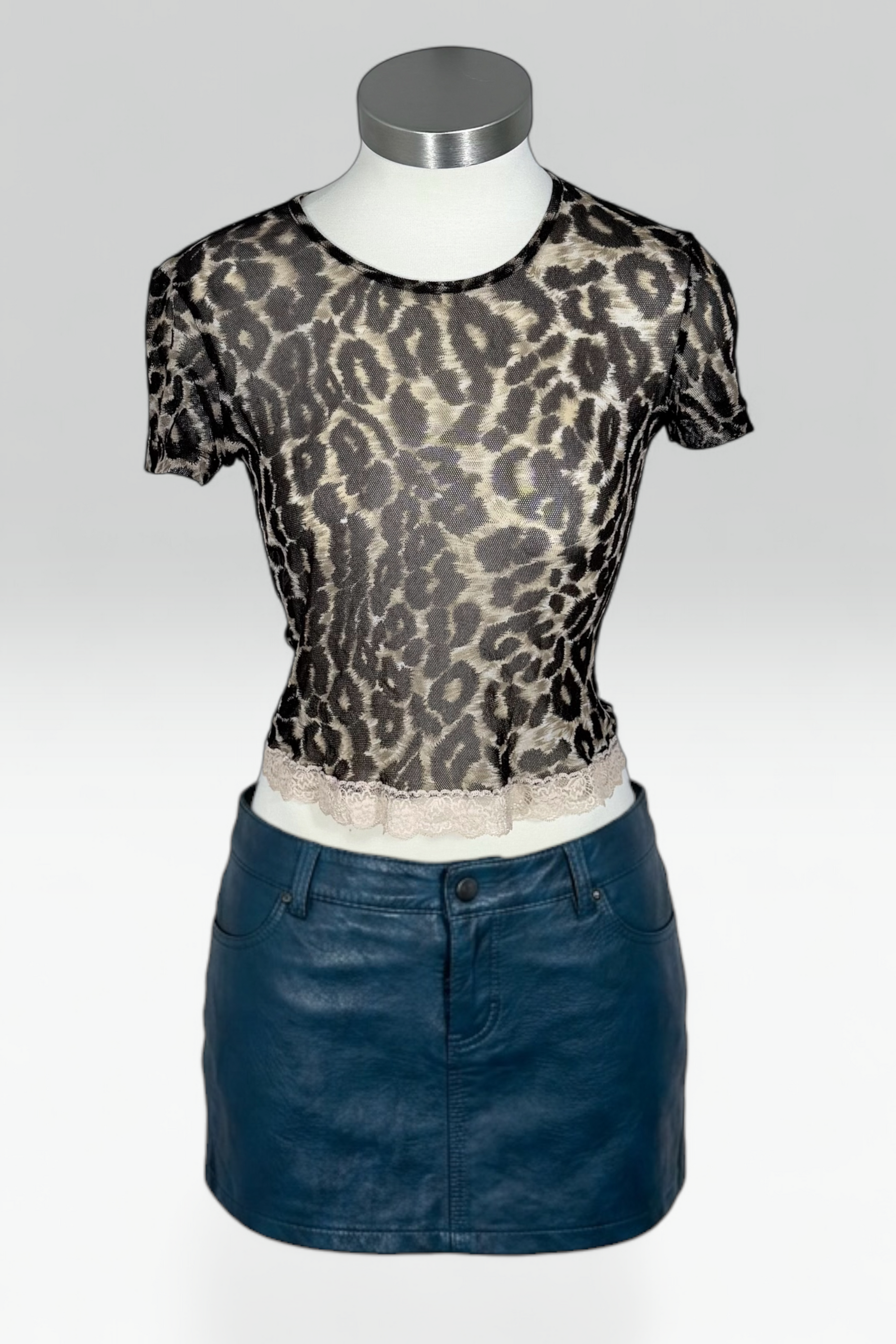 COMING SOON: D&G LEOPARD PRINT MESH BABY TEE
