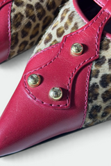 COMING SOON: FENDI LEOPARD PRINT RED LEATHER T-STRAP KITTEN HEELS | ITALIAN SECONDHAND