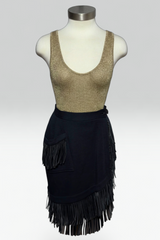 COMING SOON: YVES SAINT LAURENT RIVE GAUCHE FW 1992 RTW FRINGE WRAP SKIRT