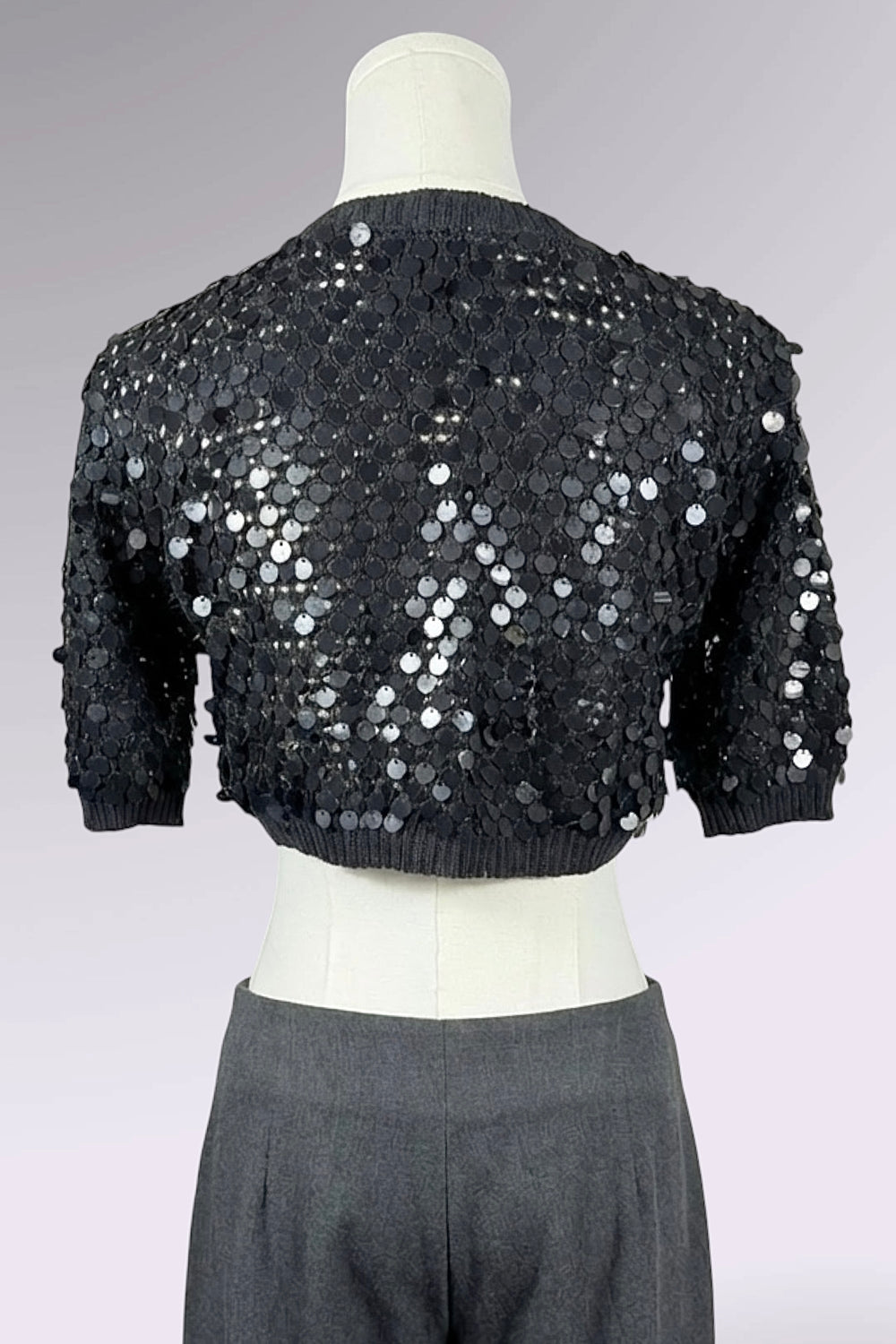 Black Sequin Bolero | American Vintage