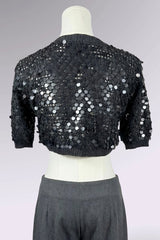 Black Sequin Bolero | American Vintage