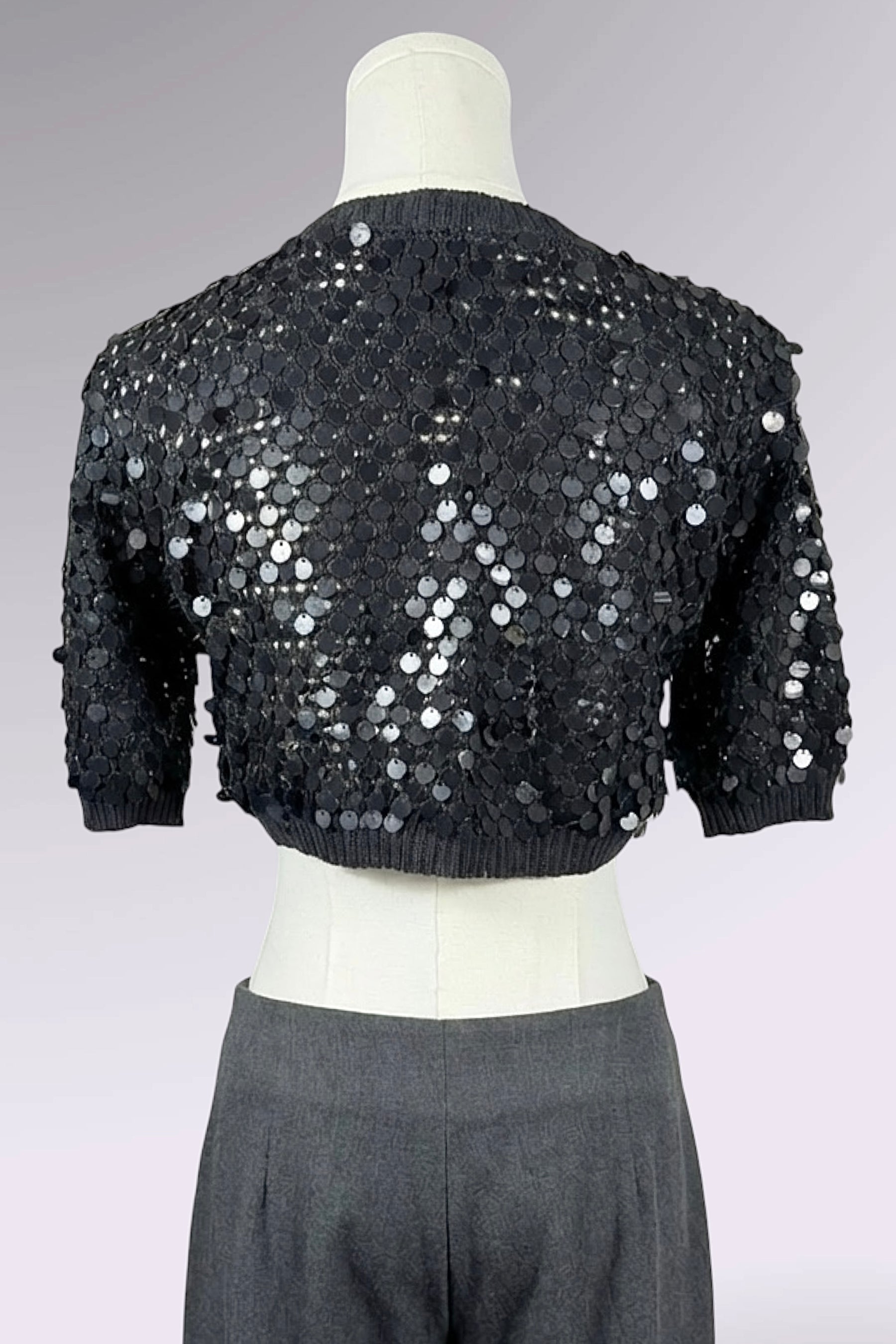 Black Sequin Bolero | American Vintage