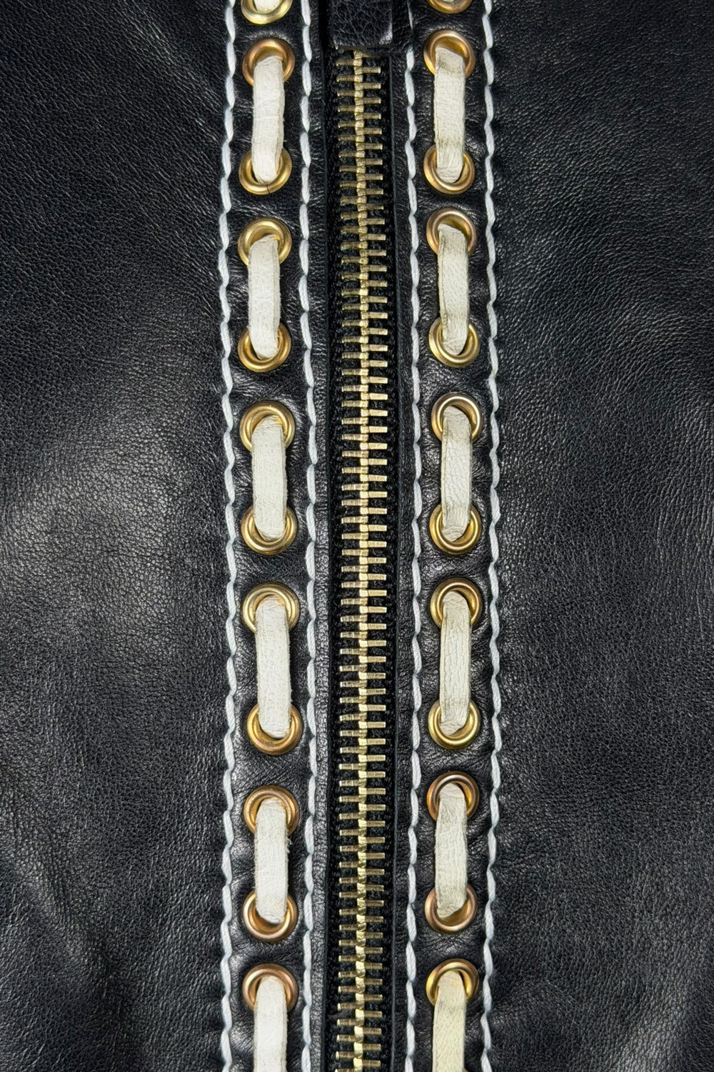 Roberto Cavalli Leather Trompe L’oeil Jacket | Italian Vintage