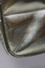 Chanel Chocolate Bar Black Patent Leather Tote | French Vintage