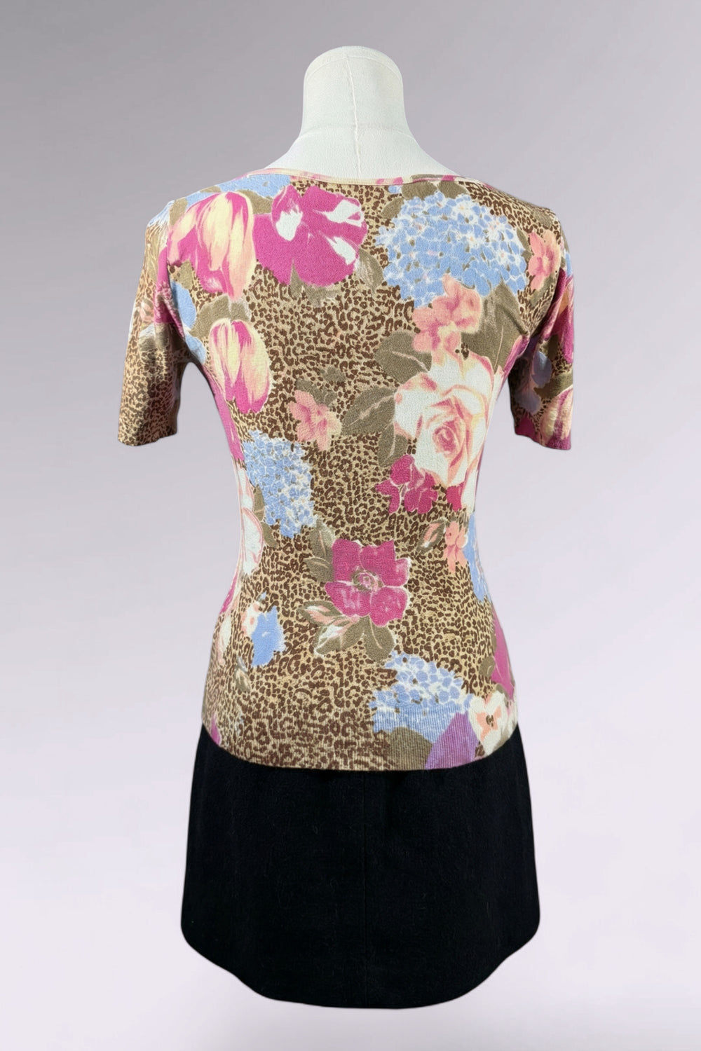 Blumarine Embellished Leopard Print Top | Italian Vintage