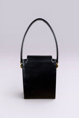 Leonard Structured Leather Top Handle Bag | French Vintage