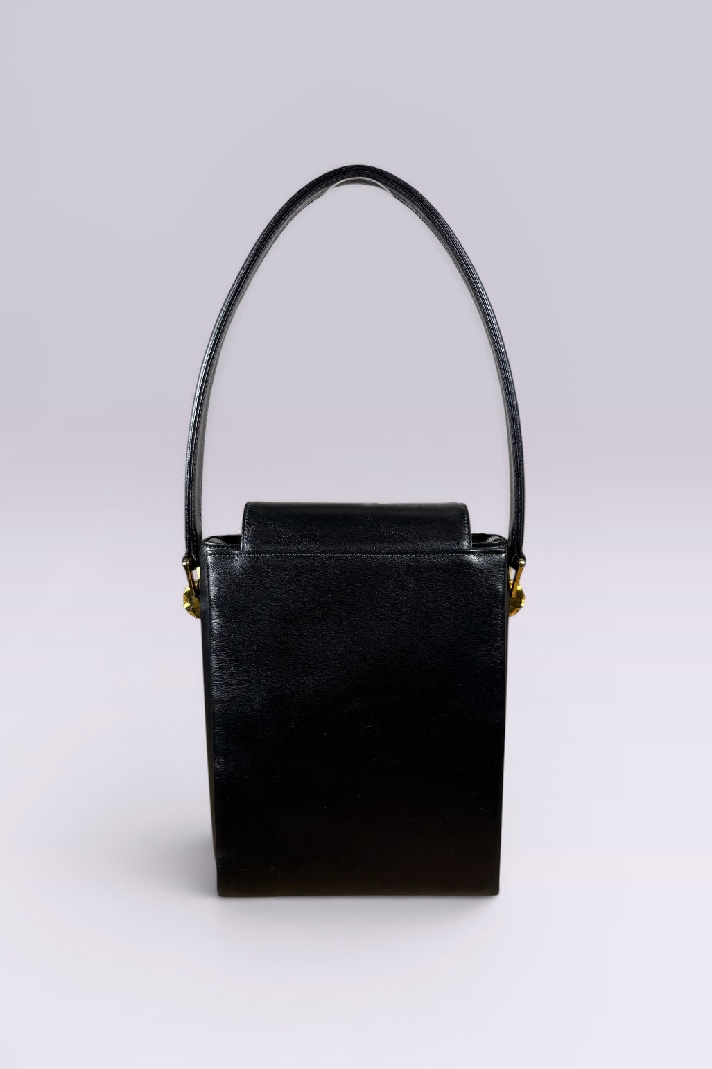Leonard Structured Leather Top Handle Bag | French Vintage