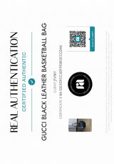 Gucci Black Leather Basketball Bag | Italian Designer Secondhand