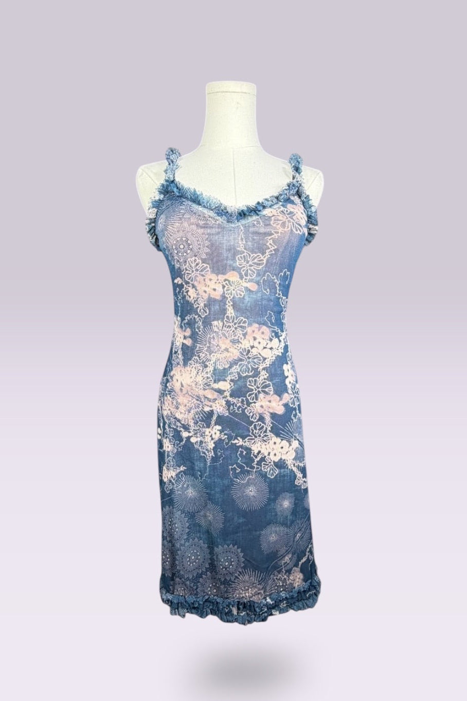 Jean Paul Gaultier Floral Mesh Dress Set | French Vintage