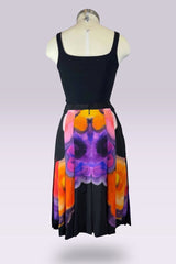 Chanel Abstract Print Silk Pleated Skirt | Runway Archive