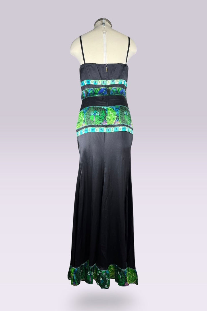 Roberto Cavalli Green Silk Top & Skirt Set | Italian Secondhand