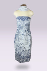 Ralph Lauren Collection Beaded Linen Strapless Dress with Stole | American Secondhand