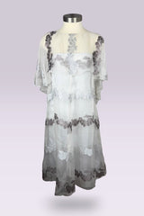 Armani Collezioni Sheer Silk Blend Floral Overlay Dress | Italian Secondhand