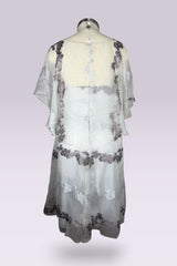 Armani Collezioni Sheer Silk Blend Floral Overlay Dress | Italian Secondhand