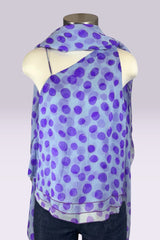 Giorgio Armani Silk Polka Dot One Shoulder Top and Scarf | Italian Secondhand