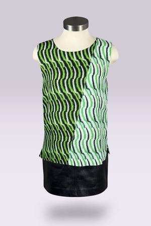 Vivienne Tam Silk Abstract Print Sleeveless Top | Runway Archive