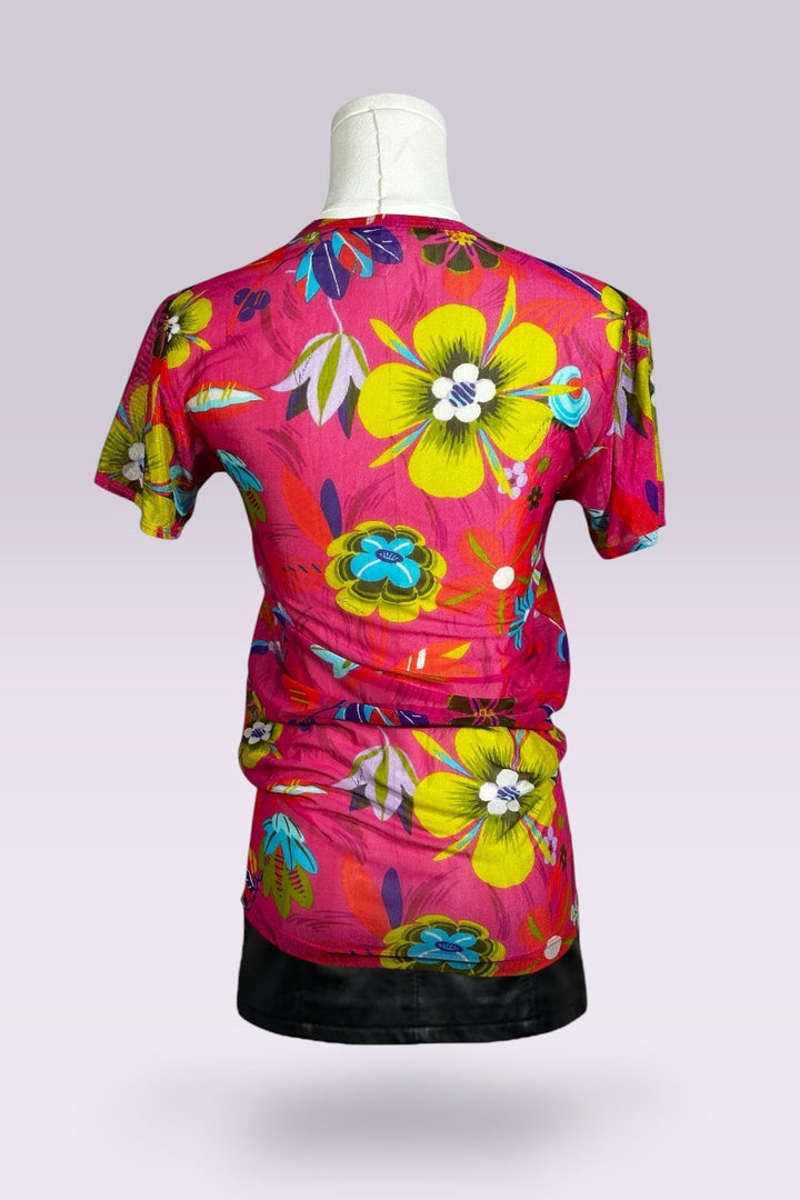 Gucci Sheer Mesh Floral Top | Tom Ford Era SS1999 | Italian Vintage
