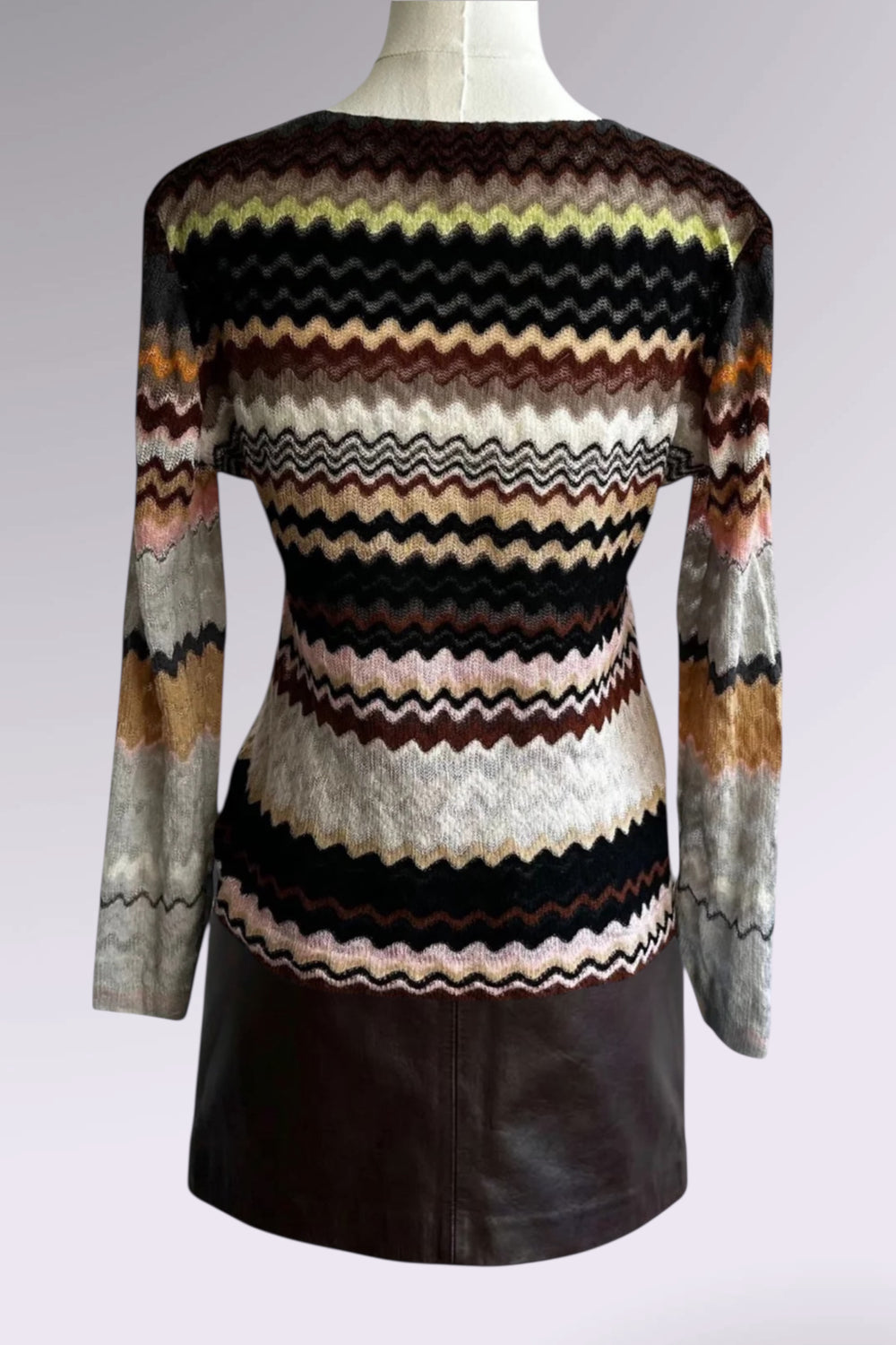 Missoni Chevron Knit Cardigan | Italian Designer Vintage