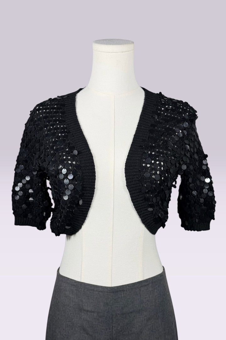 Black Sequin Bolero | American Vintage