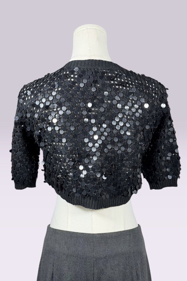 Black Sequin Bolero | American Vintage