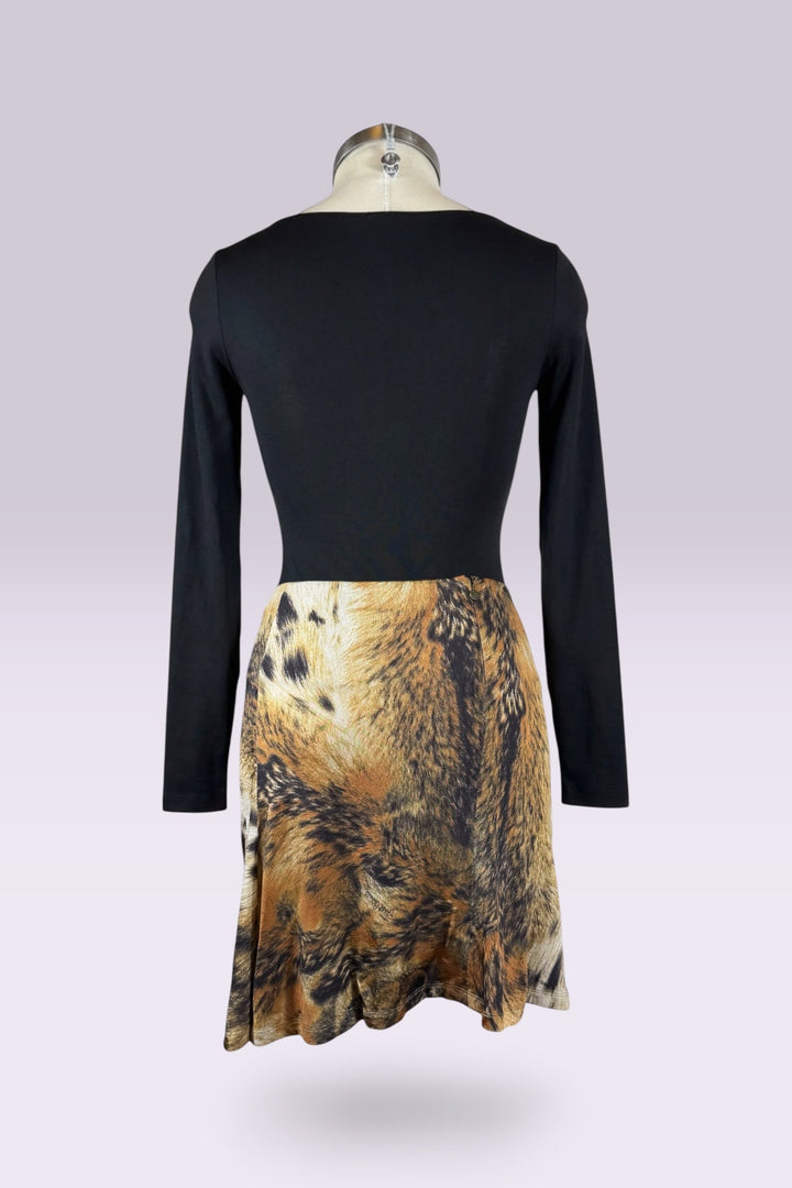 Just Cavalli Leopard Print Ruched Mini Skirt | Italian Vintage