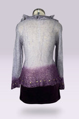 Roberto Cavalli CLASS Ombré Mohair Knit Tie Front Cardigan | Italian Secondhand