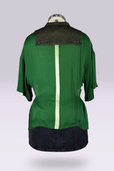 Akane Utsunomiya Silk Multi-Closure Panel Top | Japanese Secondhand