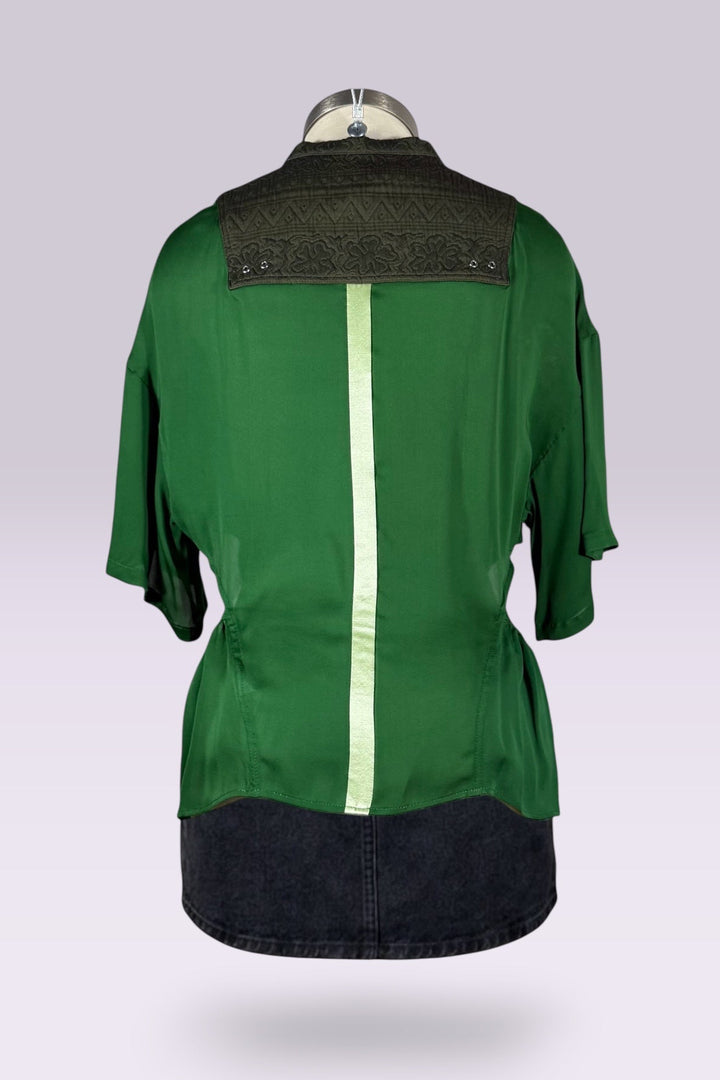 Akane Utsunomiya Silk Multi-Closure Panel Top | Japanese Secondhand