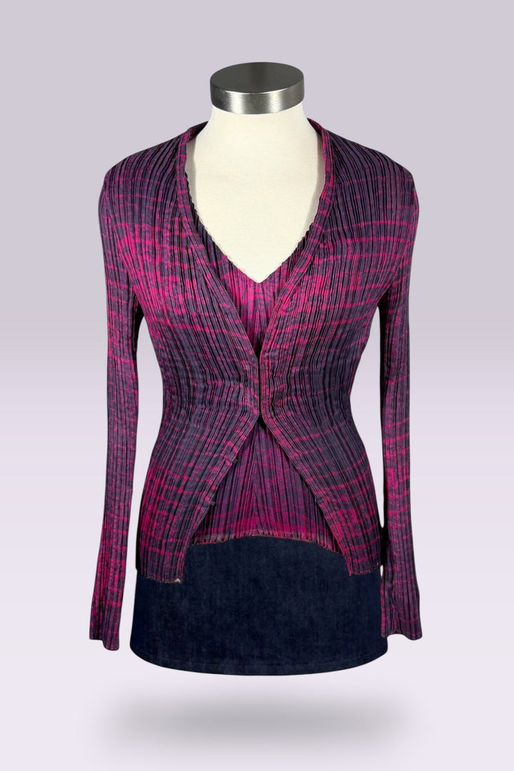 Issey Miyake FETE Pleated Layered Top Set | Japanese Secondhand