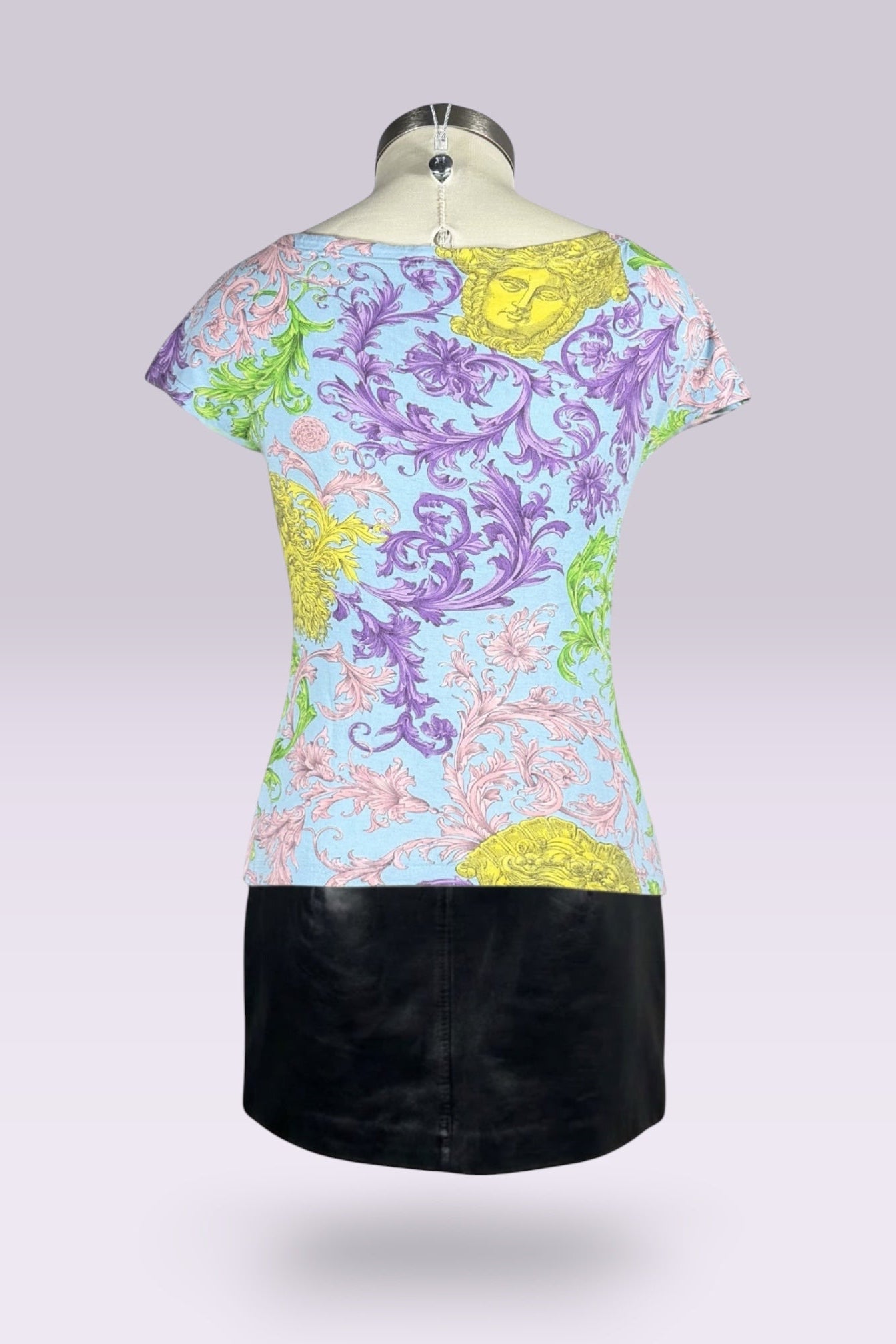 Versace Jeans Couture Baroque Medusa Print Top | Italian Vintage