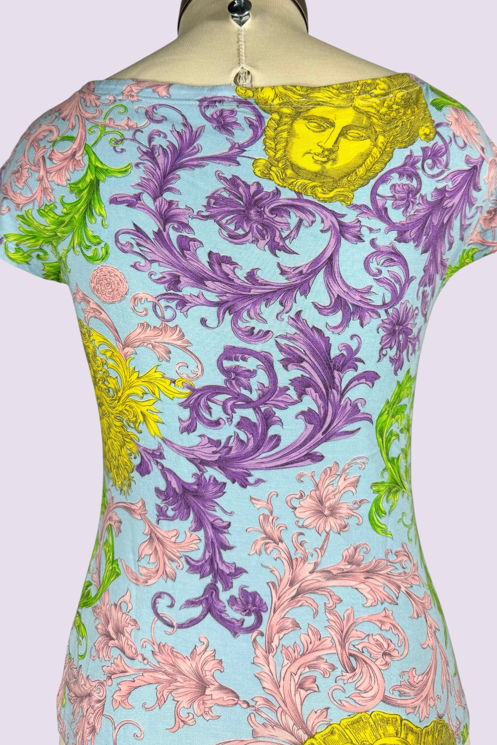 Versace Jeans Couture Baroque Medusa Print Top | Italian Vintage