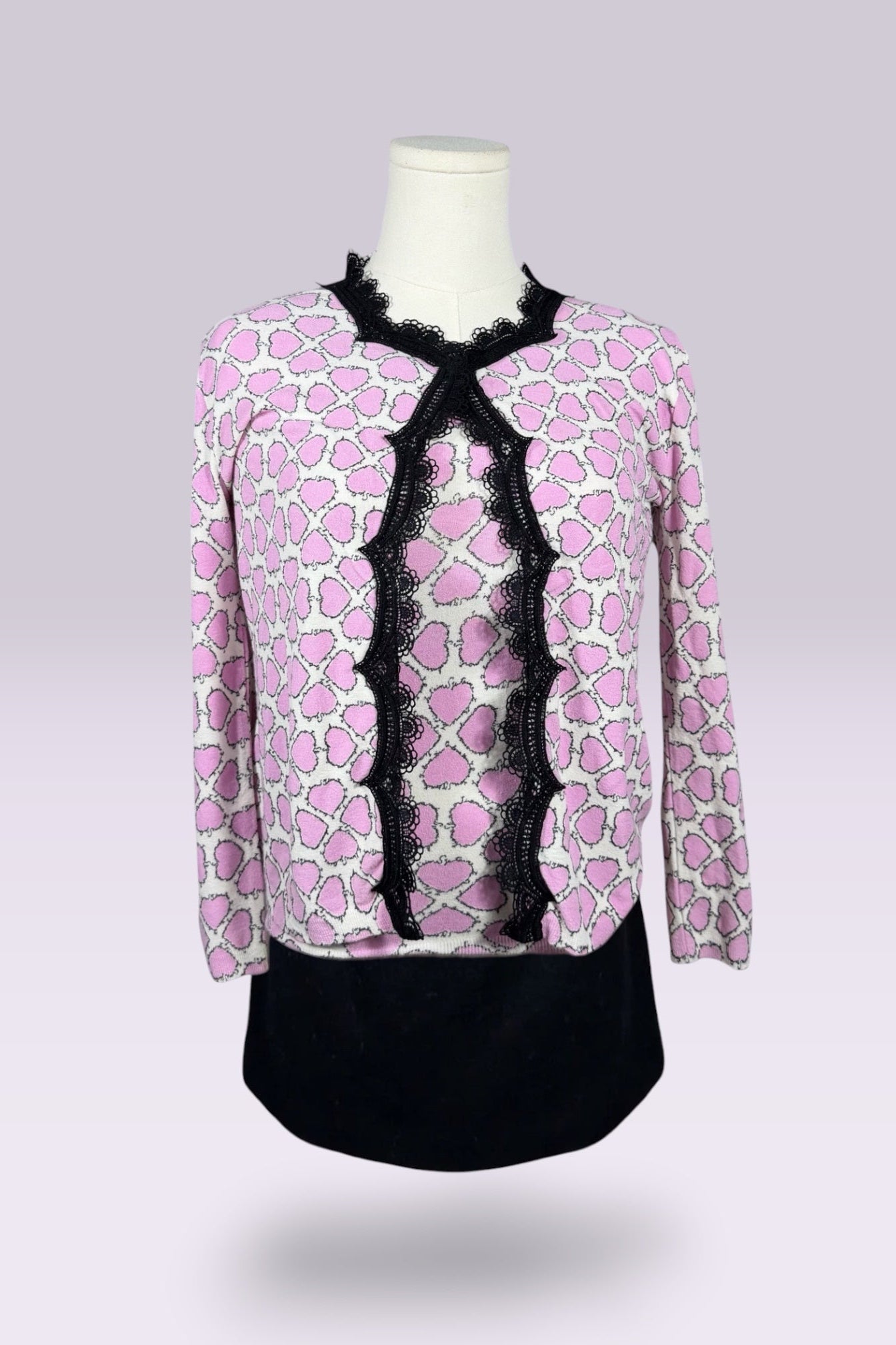 Anna Molinari Couture Heart Print Set | Italian Vintage