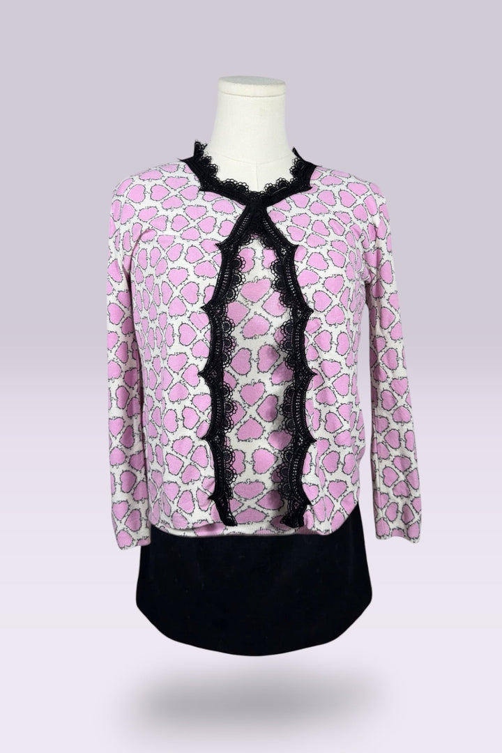 Anna Molinari Couture Heart Print Set | Italian Vintage