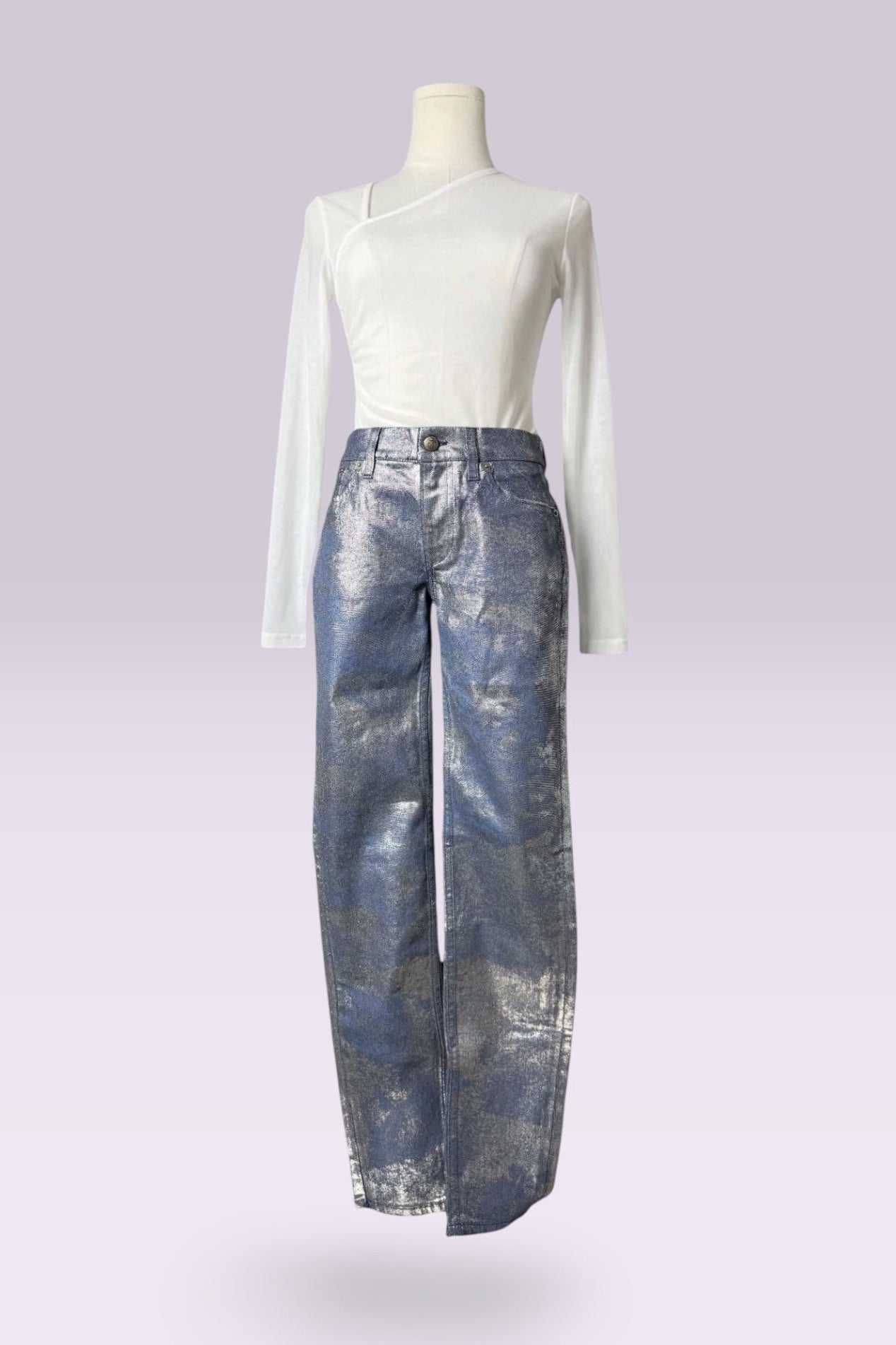 Ralph Lauren Collection Metallic Denim | Runway Archive