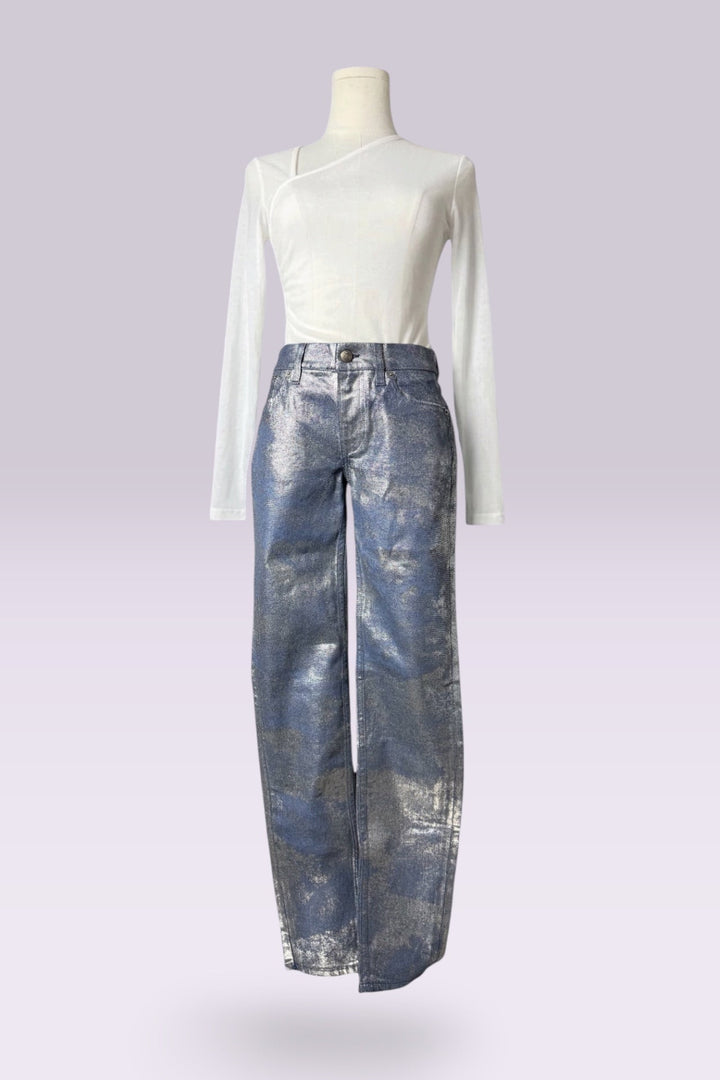Ralph Lauren Collection Metallic Denim | Runway Archive