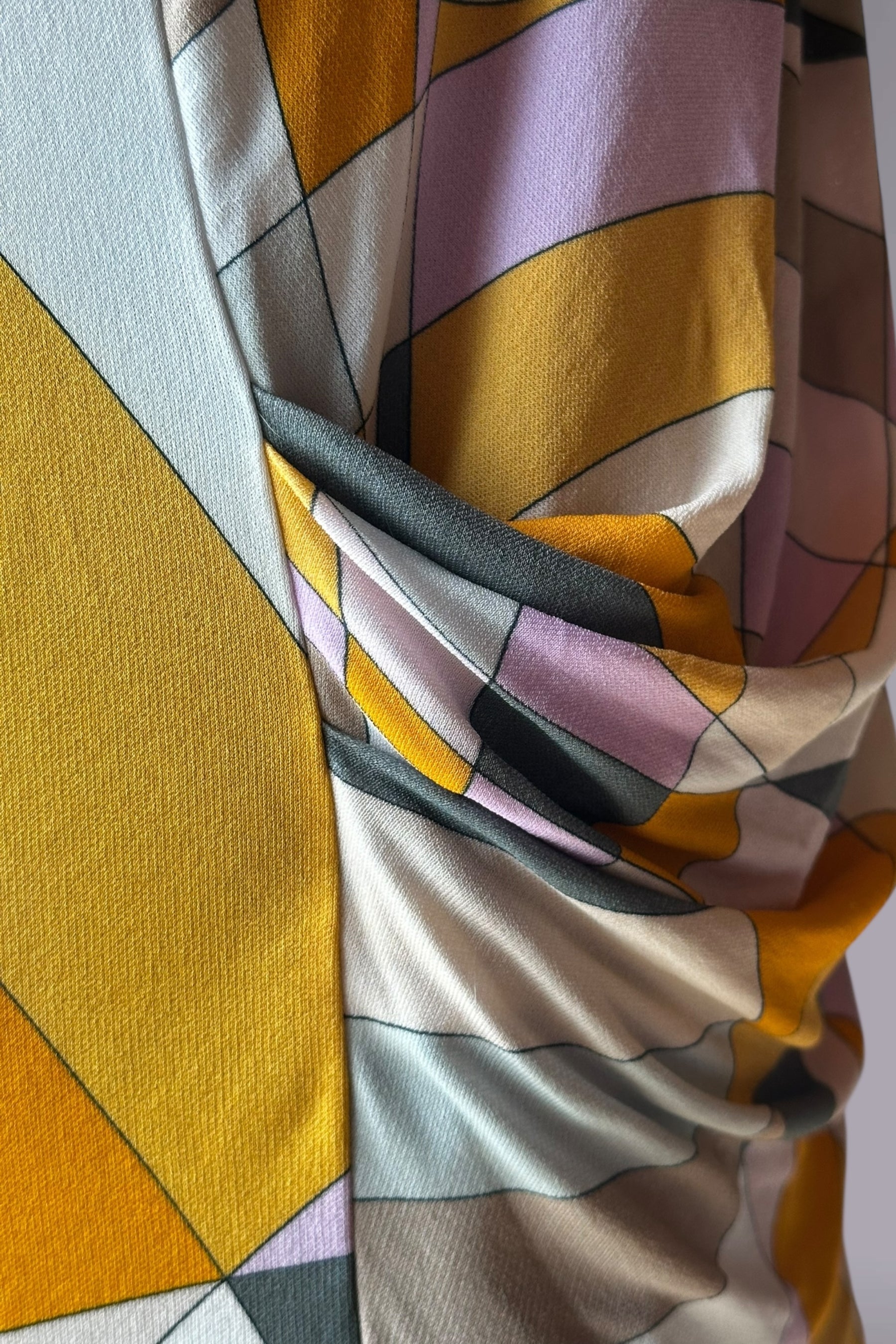 Emilio Pucci Orange & Purple Sleeveless Printed Top | Italian Vintage