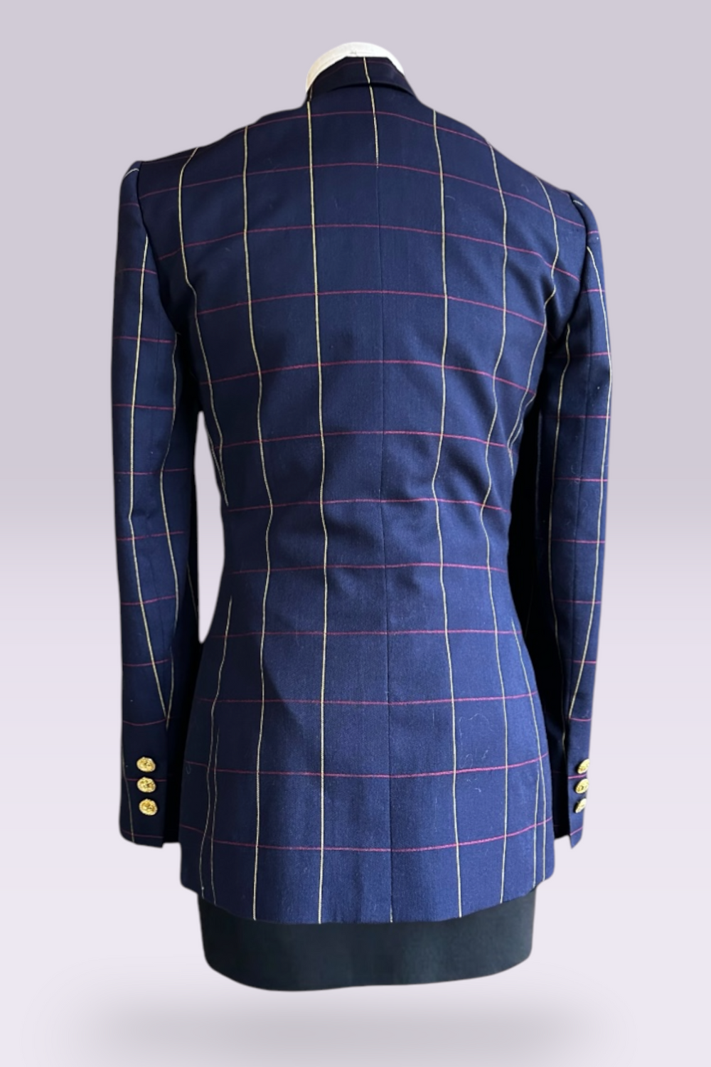 Celine Wool Windowpane Blazer | French Vintage