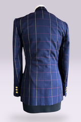 Celine Wool Windowpane Blazer | French Vintage