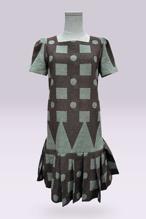 Vivienne Westwood Red Label Geometric Knit Dress | British Vintage